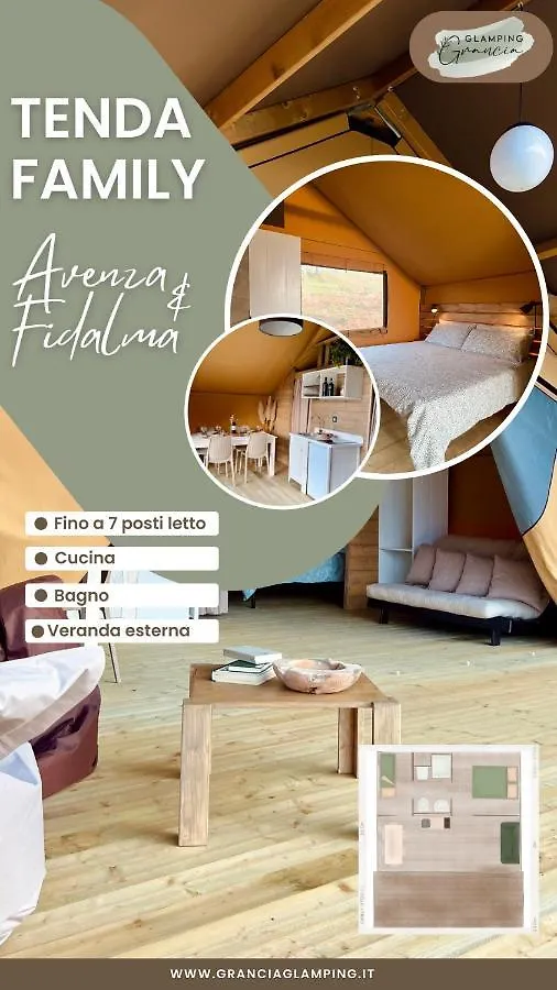 Lüks kamp alanı Glamping Grancia Otel Grosseto İtalya